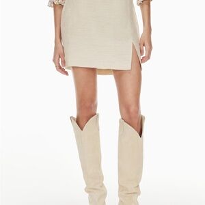 Aritzia Wilfred Patio Linen Skirt